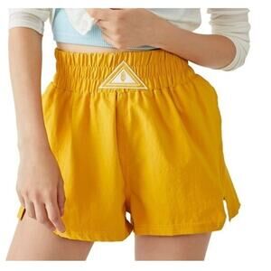 FP Movement ‘Next Round’ Run Boxing Athletic Shorts Gold-Yellow Summer Size S